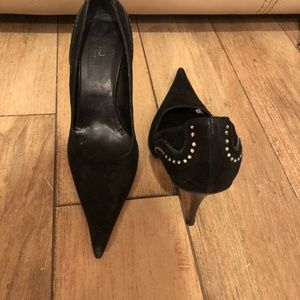 Mayis Woman Black suede pump shoe size 35